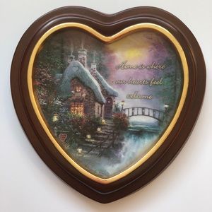Thomas Kinkade 1st Edition Framed Cottage Plate